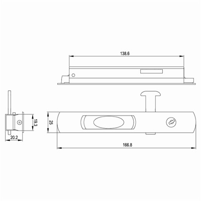 推拉门钩锁GS-A05尺寸图