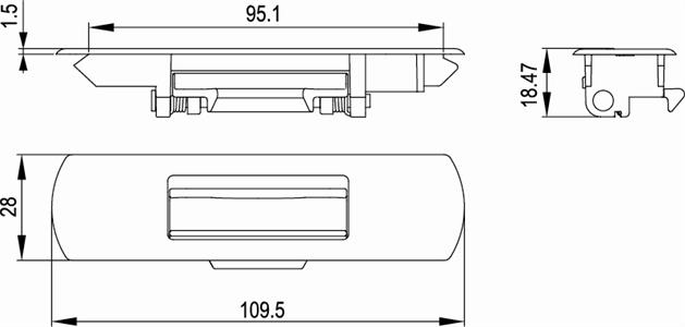 窗扣锁CK-A05尺寸图
