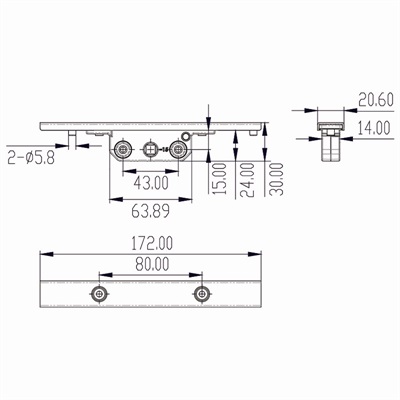 传动盒CDH-B03-15尺寸图