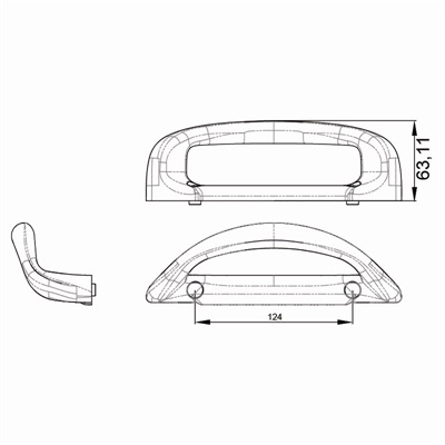 移门拉手LS-B06尺寸图