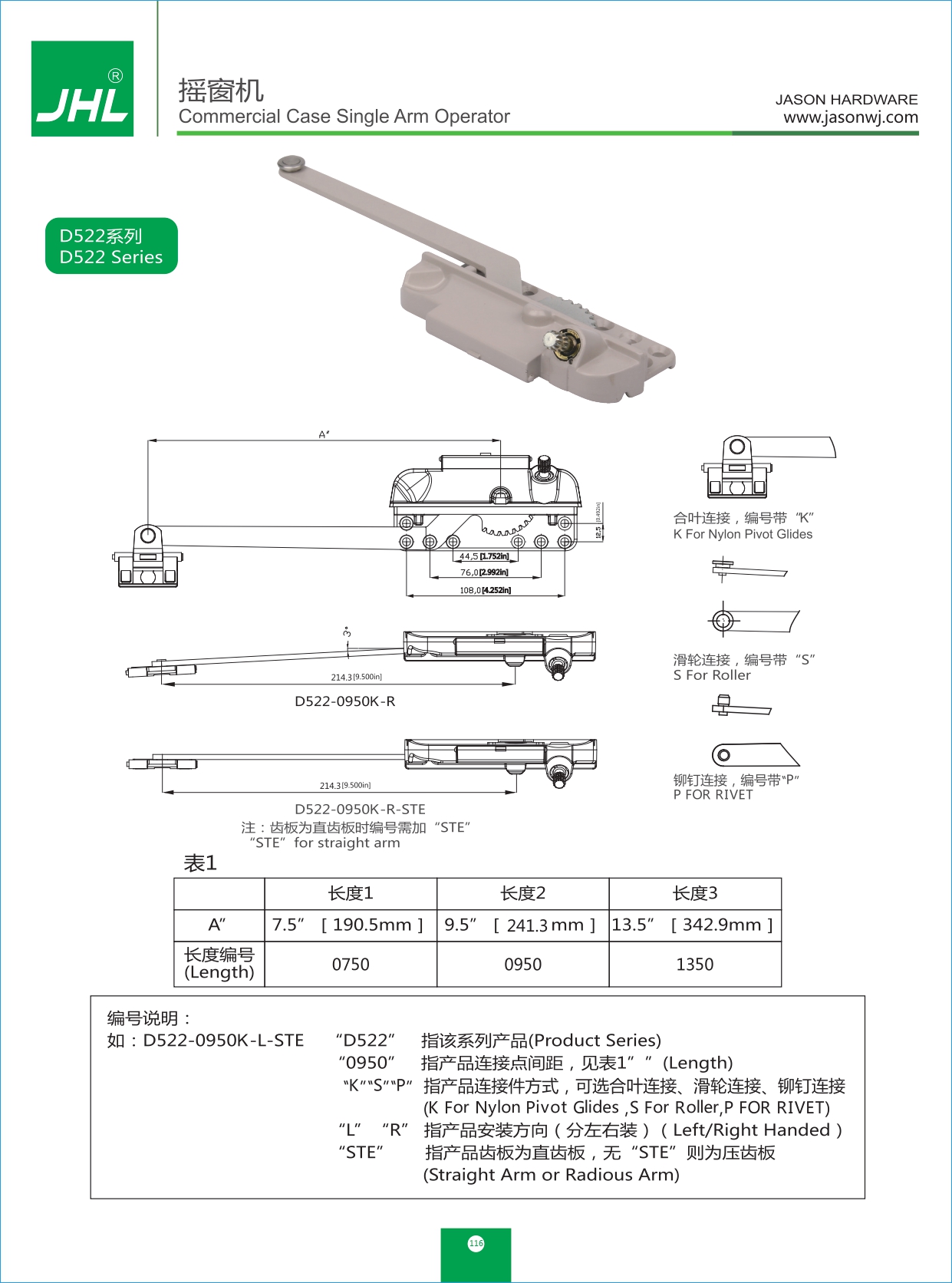 美式开窗器D522